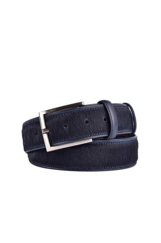 Cintura in pelle di cavallo Elliot Rhodes blu navy