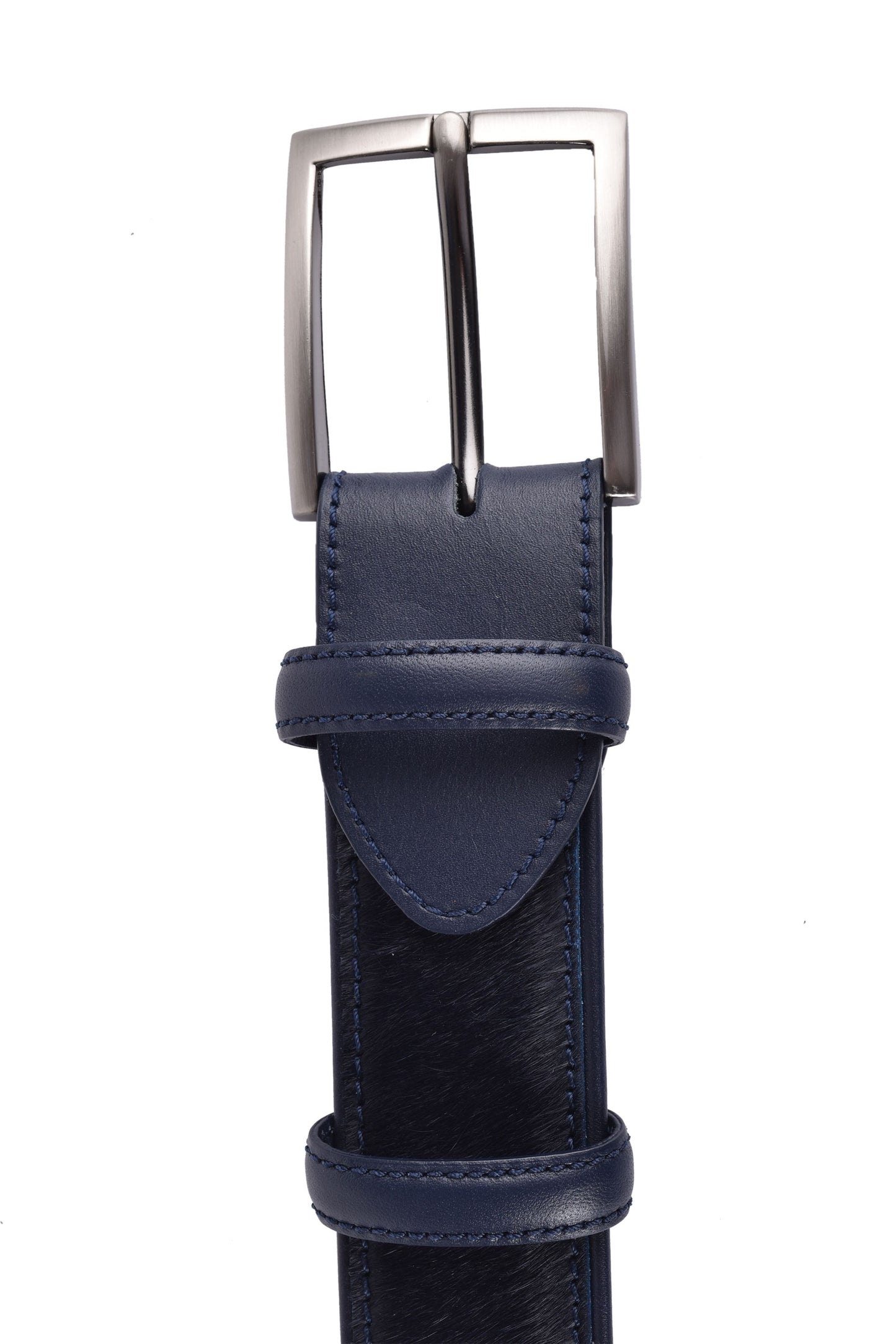 Ceinture en cuir Elliot Rhodes Horsy bleu marine