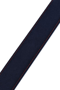 Elliot Rhodes Suede Leather Belt Navy/Red Elliot Rhodes