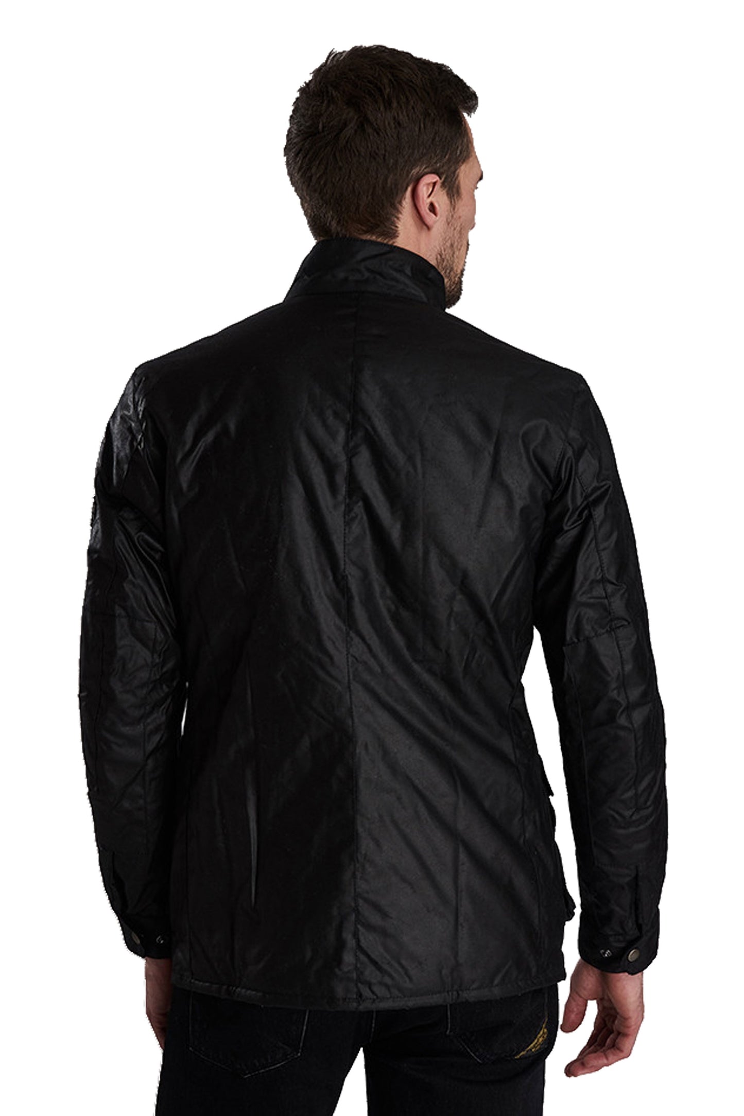 Giacca Barbour International Tourer Wax Duke nera