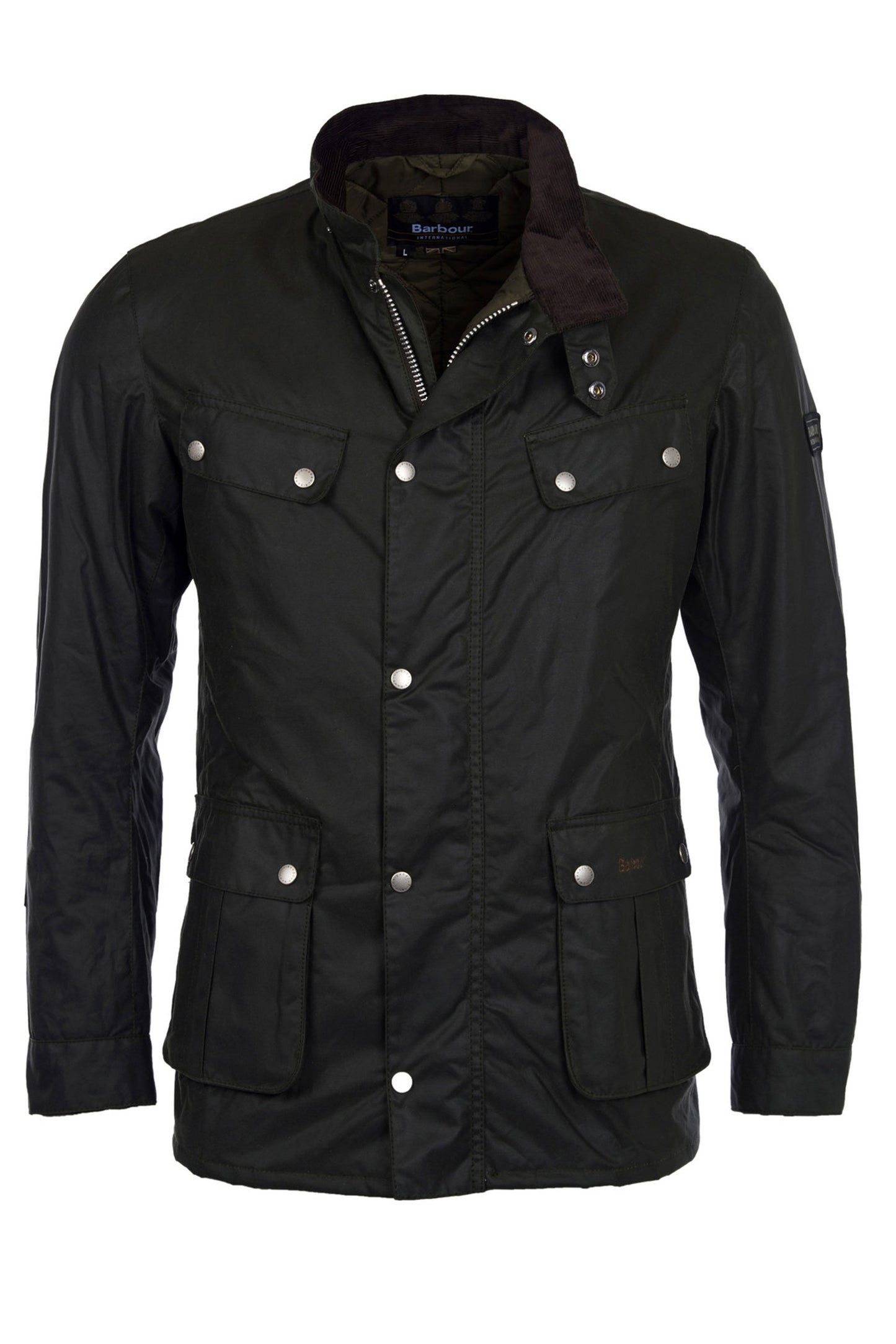 Giacca Barbour International Tourer Wax Duke Salvia