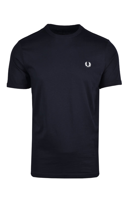 Fred Perry Ringer T-shirt Navy Fred Perry Michael Stewart Menswear  T-Shirts