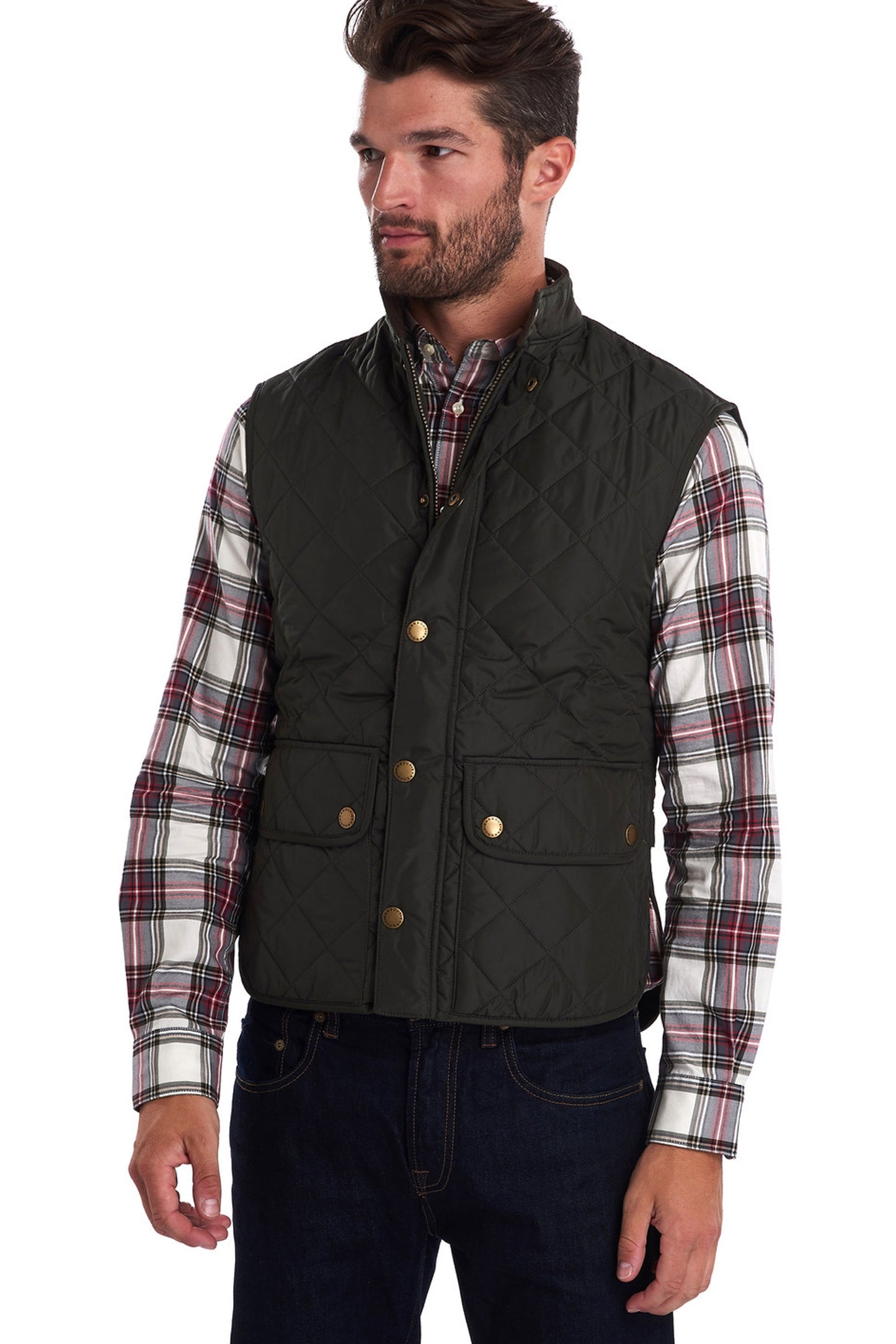 Gilet trapuntato Barbour Lowerdale Sage