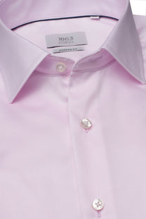 Eterna Modern Fit Long Sleeved Shirt Pink Eterna Casual