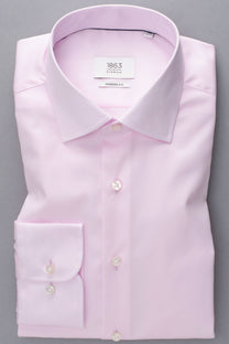 Eterna Modern Fit Long Sleeved Shirt Pink Eterna Casual