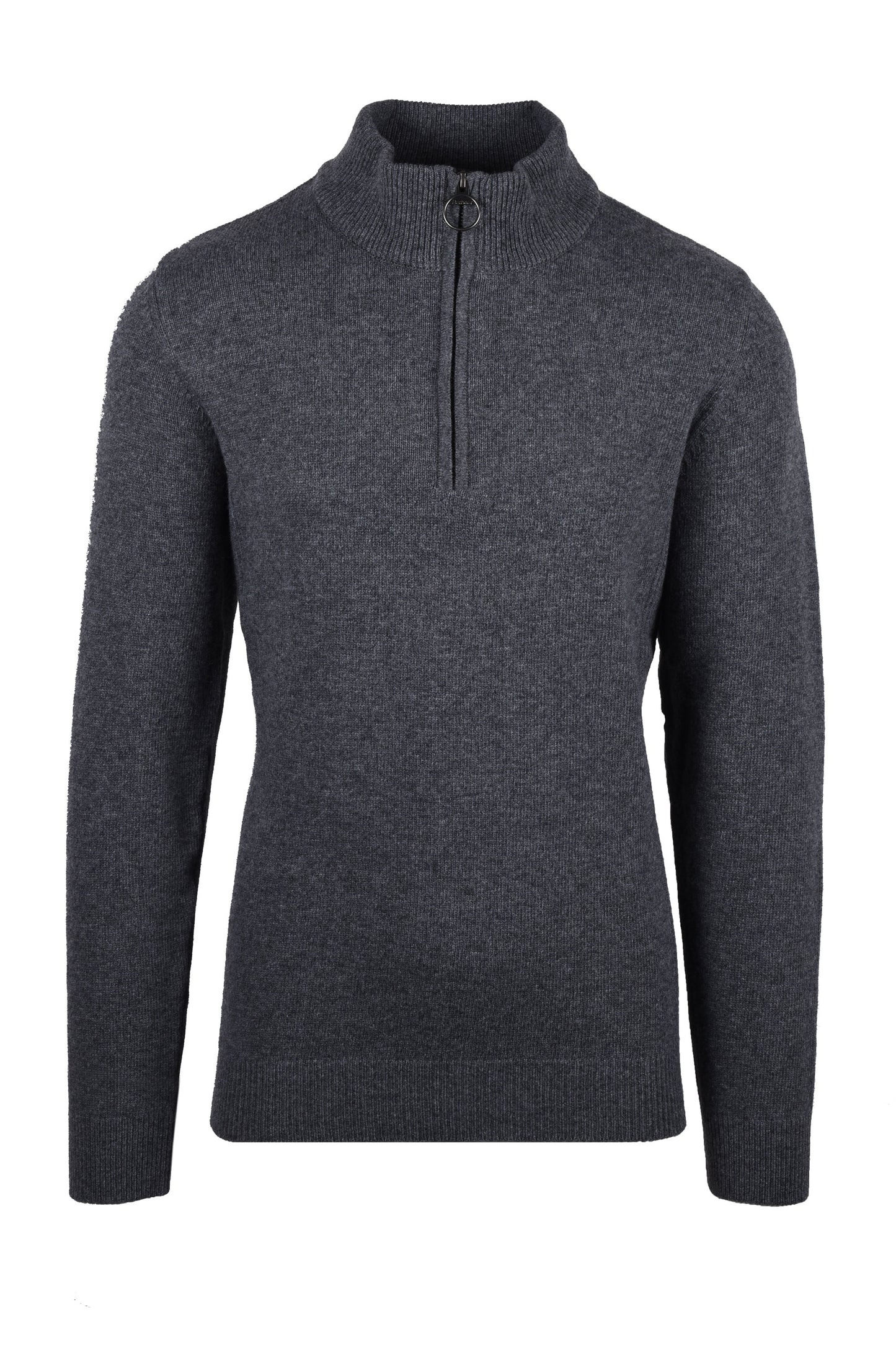 Barbour Holden Half Zip Jumper Maglieria Grigio Medio