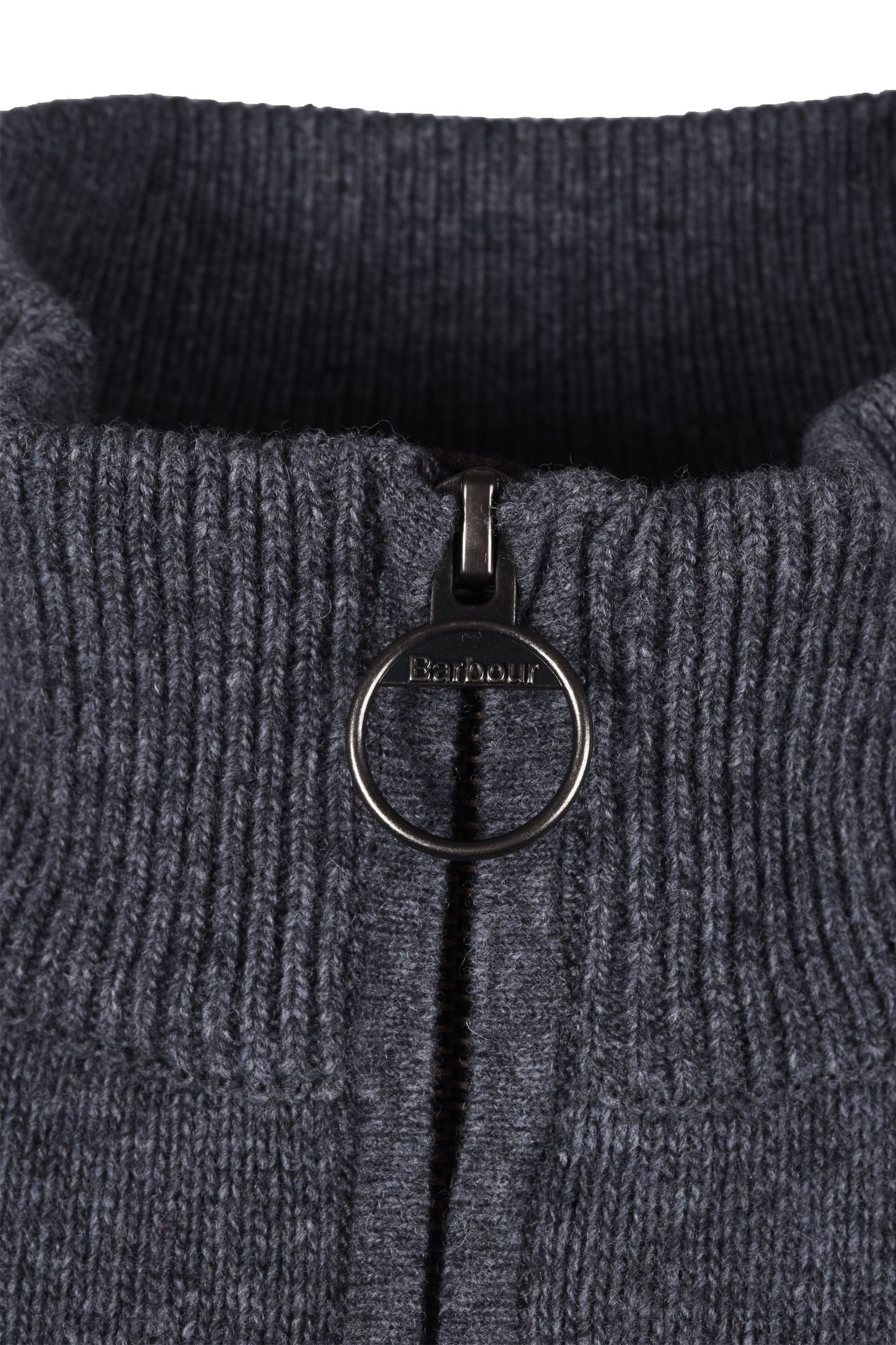 Barbour Holden Half Zip Jumper Maglieria Grigio Medio