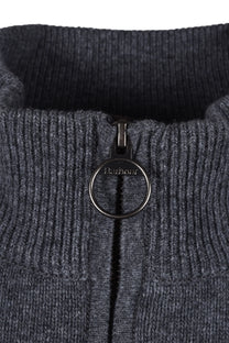 Barbour Holden Half Zip Jumper Knitwear Mid Grey Barbour