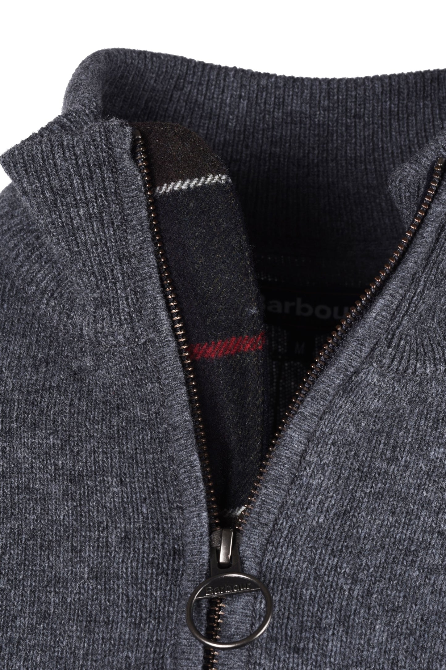 Barbour Holden Half Zip Jumper Maglieria Grigio Medio