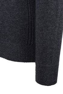 Barbour Holden Half Zip Jumper Knitwear Mid Grey Barbour