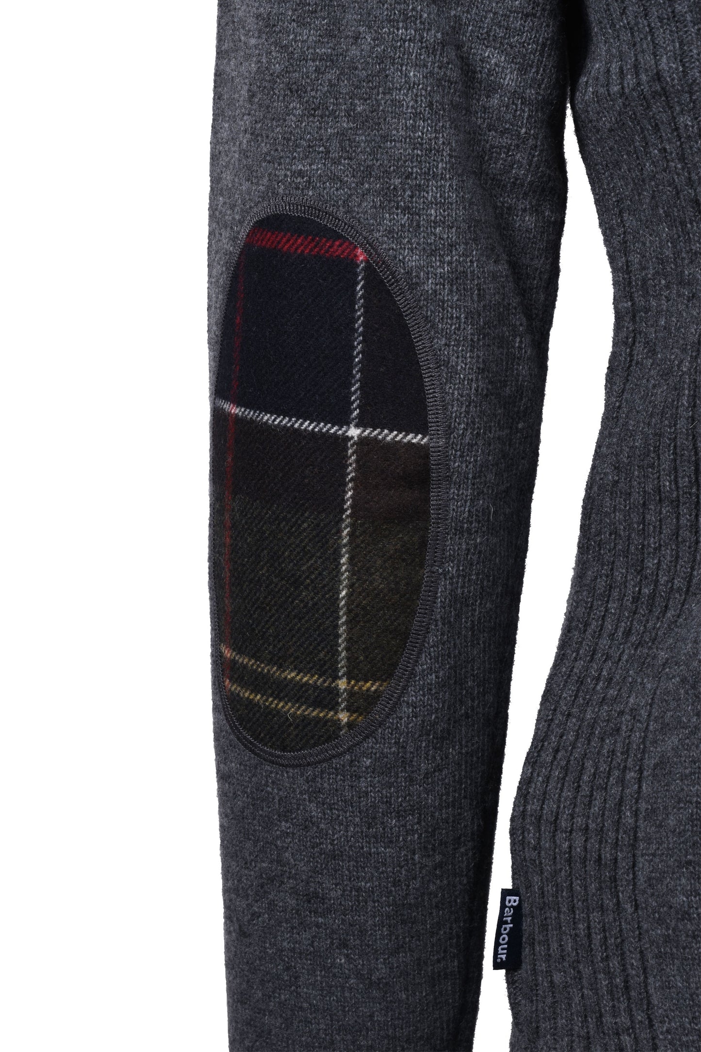 Barbour Holden Half Zip Jumper Maglieria Grigio Medio