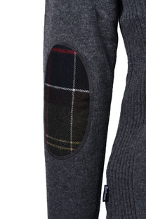 Barbour Holden Half Zip Jumper Knitwear Mid Grey Barbour