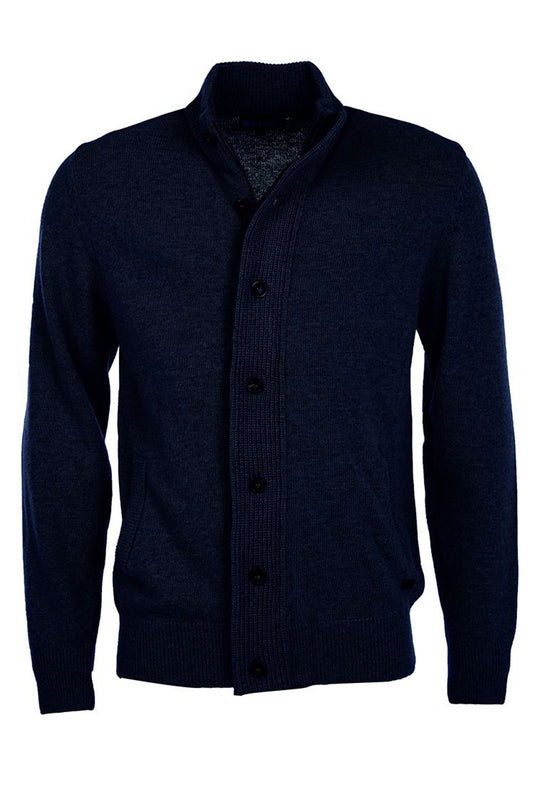 Barbour Patch Full Zip Through Maglieria Blu Navy