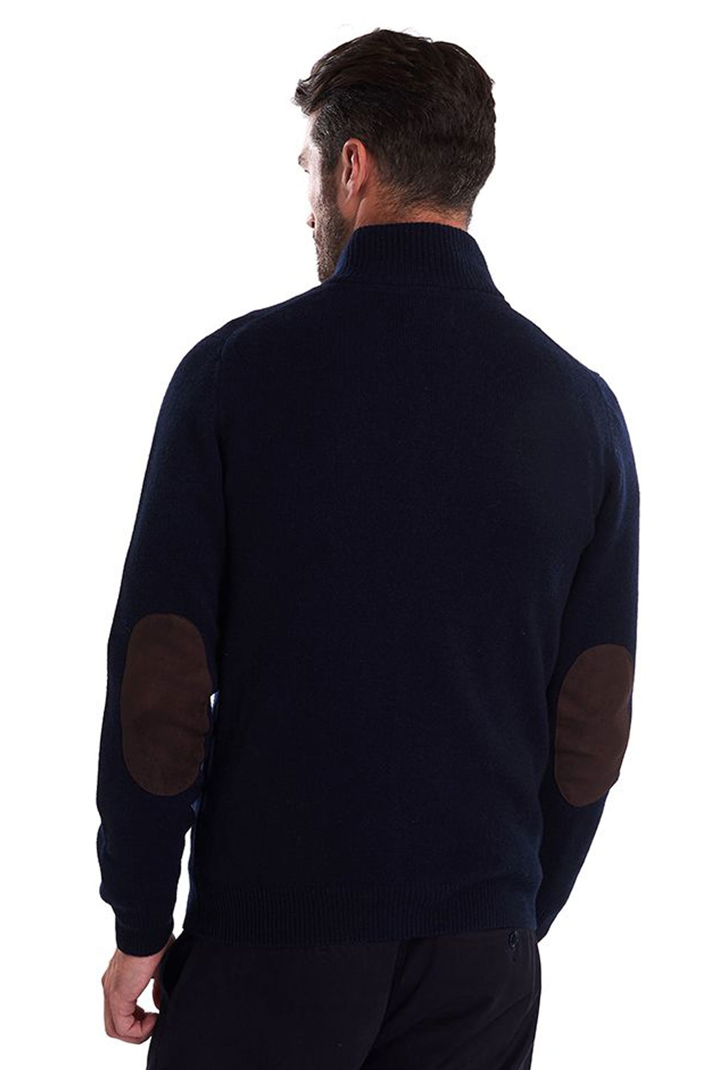 Barbour Patch Full Zip Through Maglieria Blu Navy