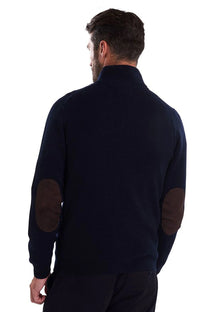 Barbour Patch Full Zip Through Knitwear Navy Barbour