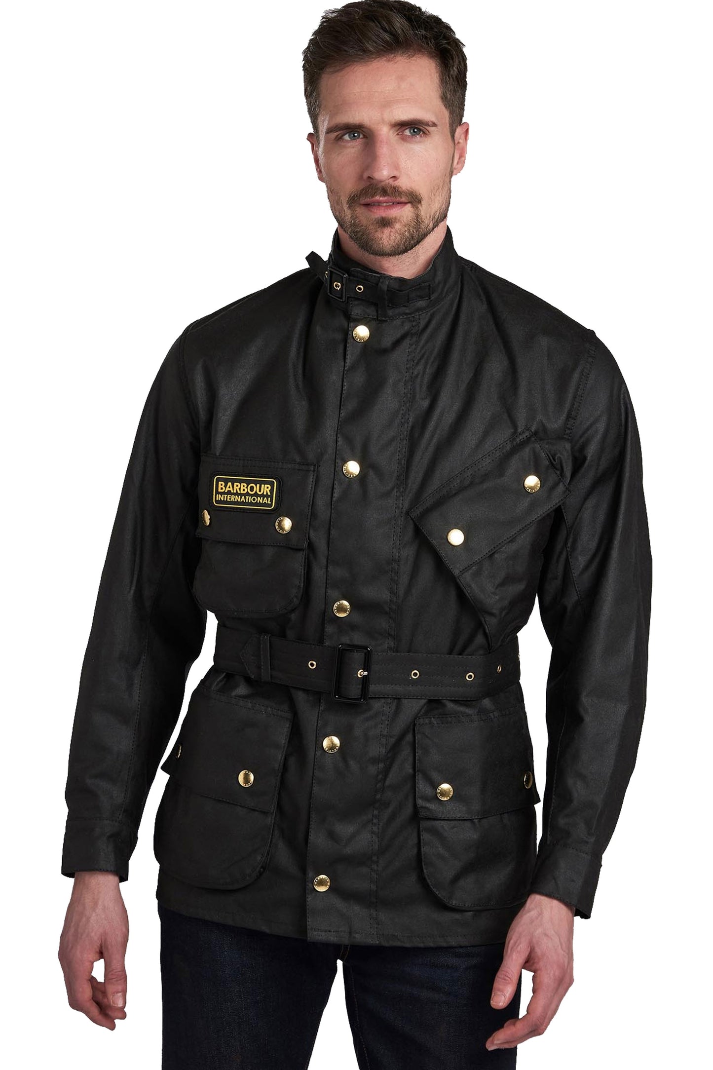 Giacca cerata originale Barbour International nera