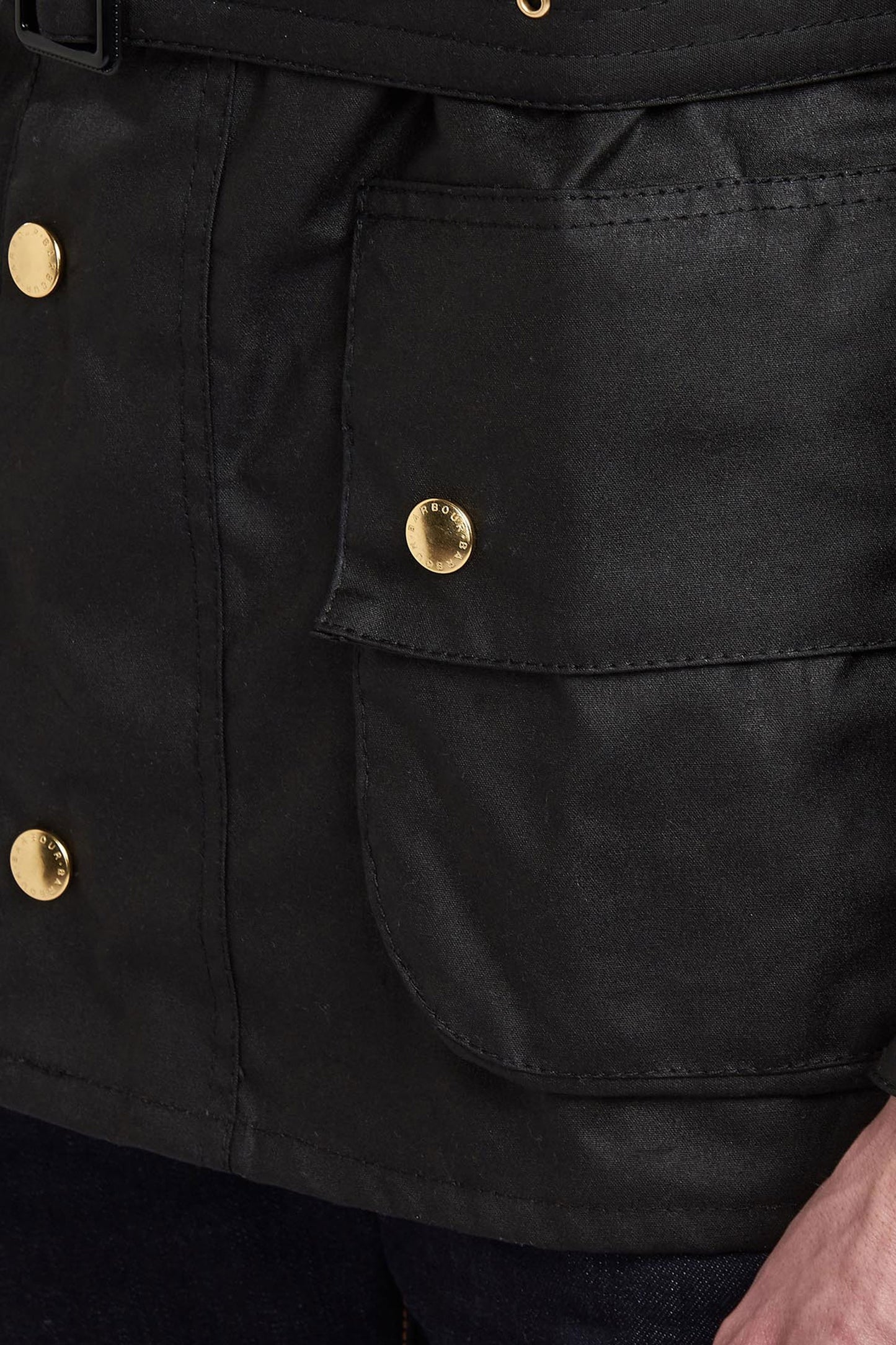 Giacca cerata originale Barbour International nera