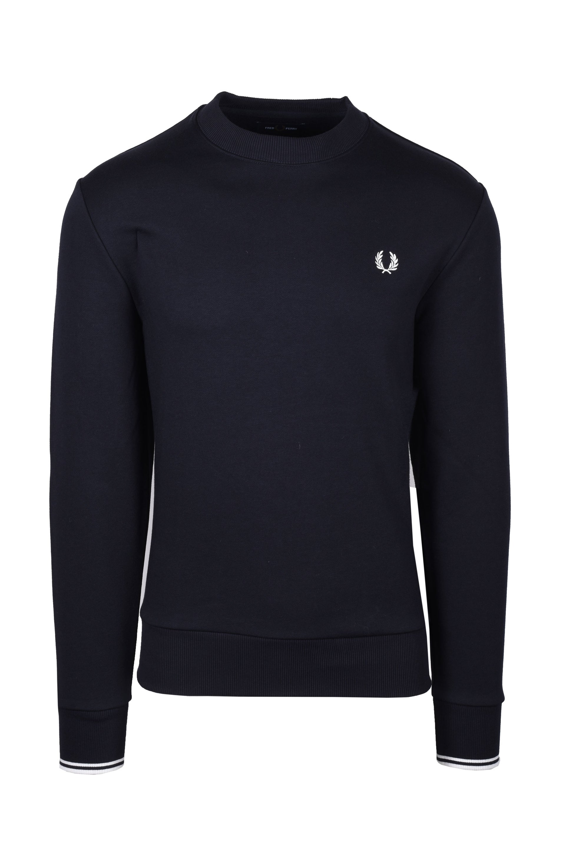 Fred Perry Crew Neck Sweatshirt Navy Fred Perry Michael Stewart Menswear  Sweatshirts & Hoodies