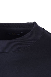 Fred Perry Crew Neck Sweatshirt Navy Fred Perry Michael Stewart Menswear  Sweatshirts & Hoodies