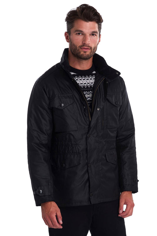 Barbour Sapper Wax Jacket Black
