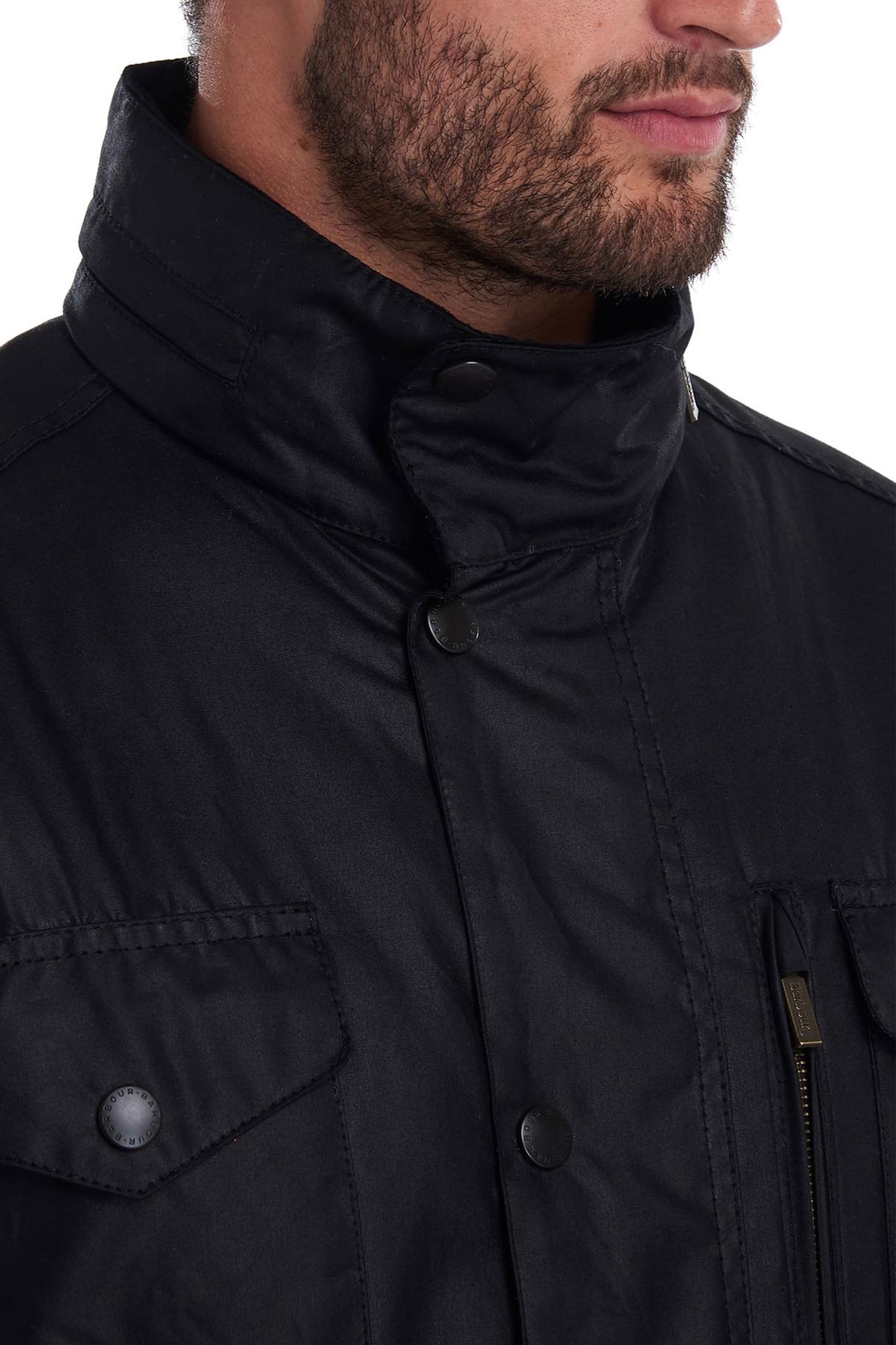 Giacca cerata Barbour Sapper nera