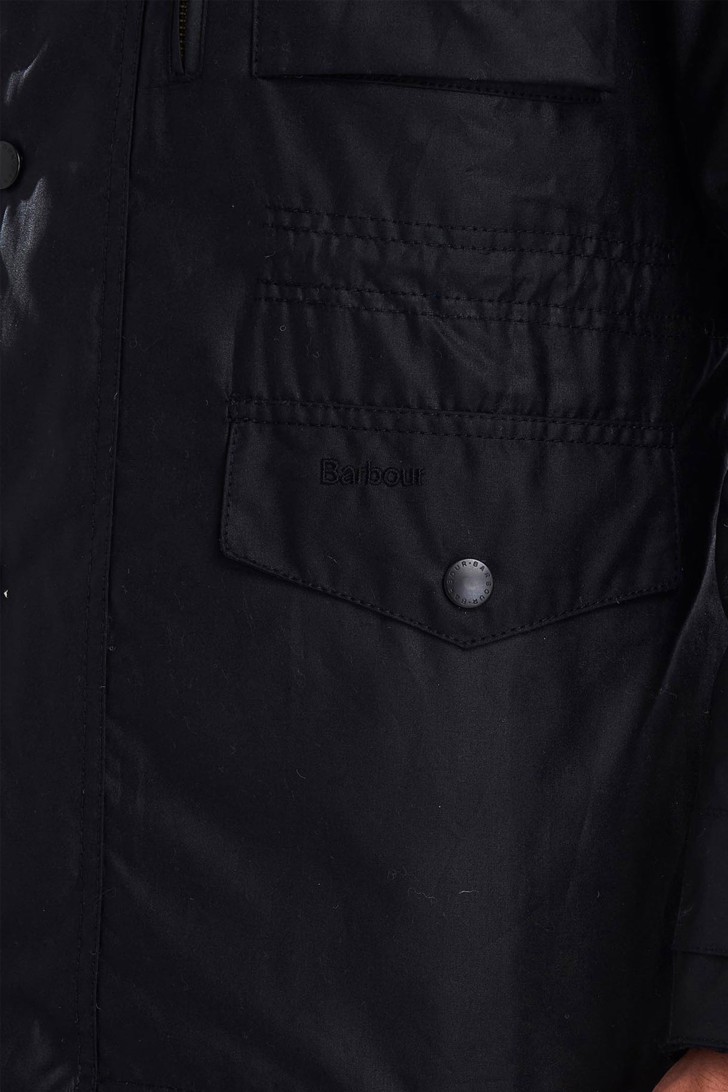 Giacca cerata Barbour Sapper nera