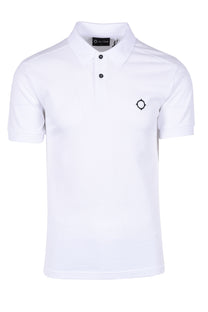 Ma.strum SS Pique Polo Shirt White Ma.Strum