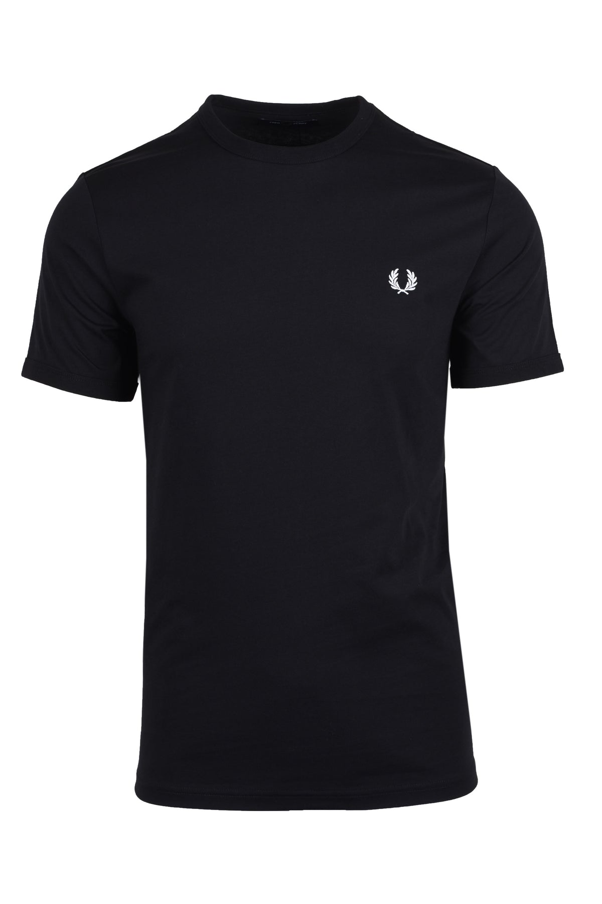 Fred Perry branded  t-shirt in black and white 