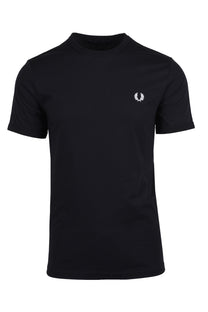 Fred Perry branded  t-shirt in black and white 