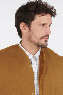 Barbour Warm Pile Press Stud Liner Gilet Brown Barbour