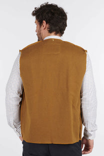 Barbour Warm Pile Press Stud Liner Gilet Brown Barbour