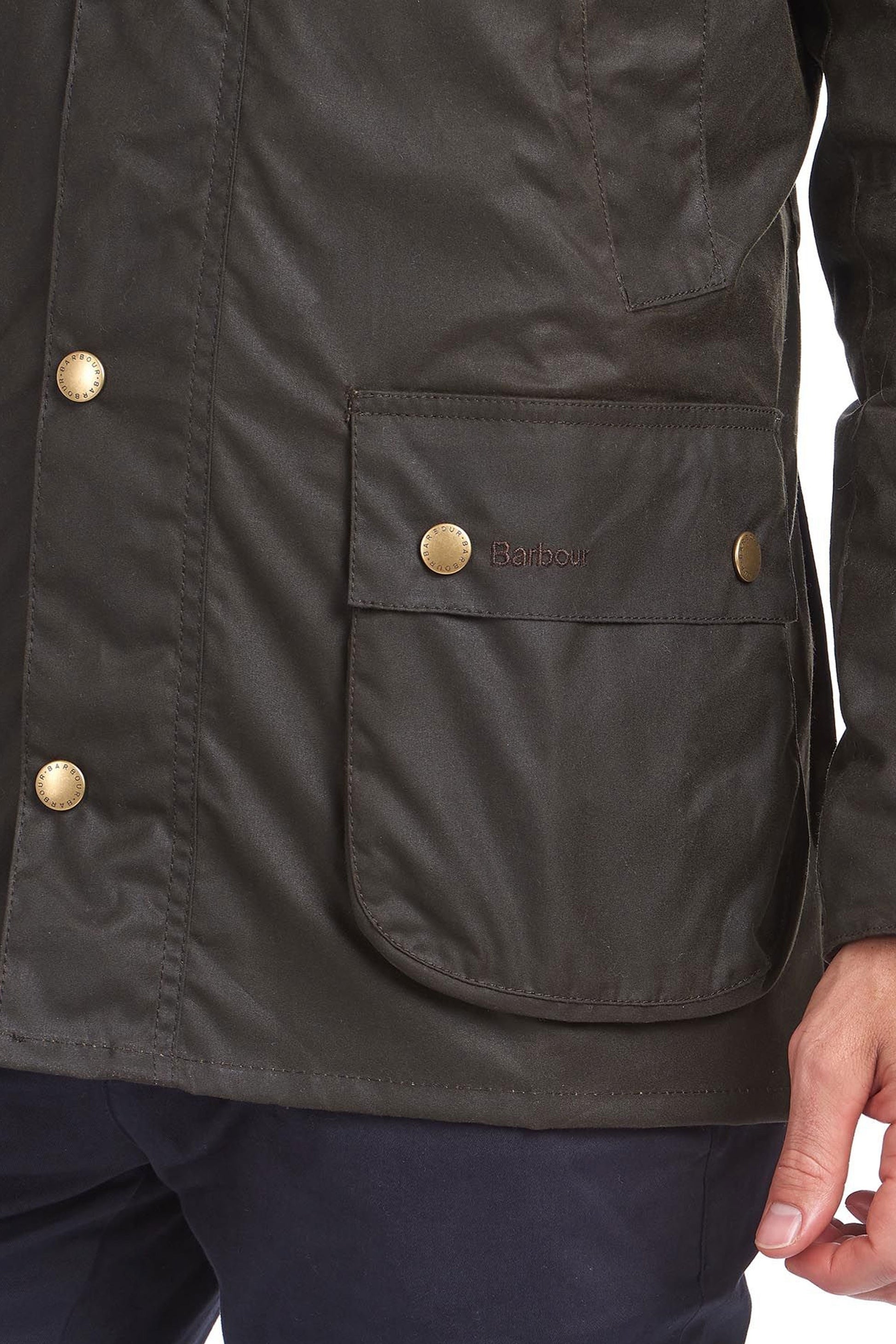 Barbour Ashby Wax Jacket Olive