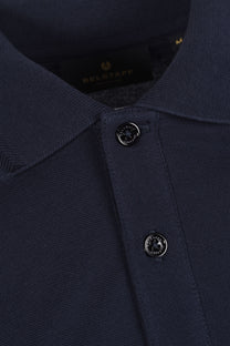 Belstaff Short Sleeve Polo Shirt Dark Ink Belstaff