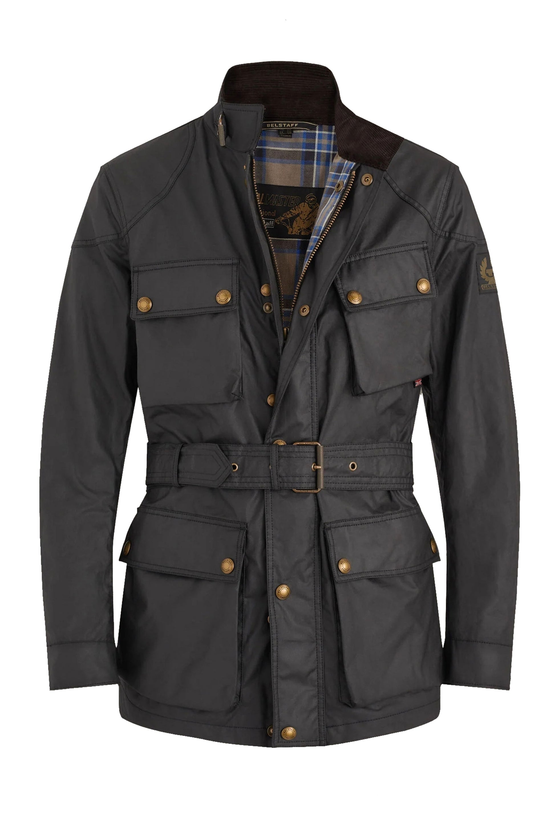 Belstaff Trialmaster Waxed Jacket Black Belstaff Michael Stewart Menswear  Jackets