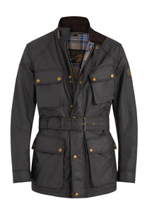Belstaff Trialmaster Waxed Jacket Black Belstaff Michael Stewart Menswear  Jackets