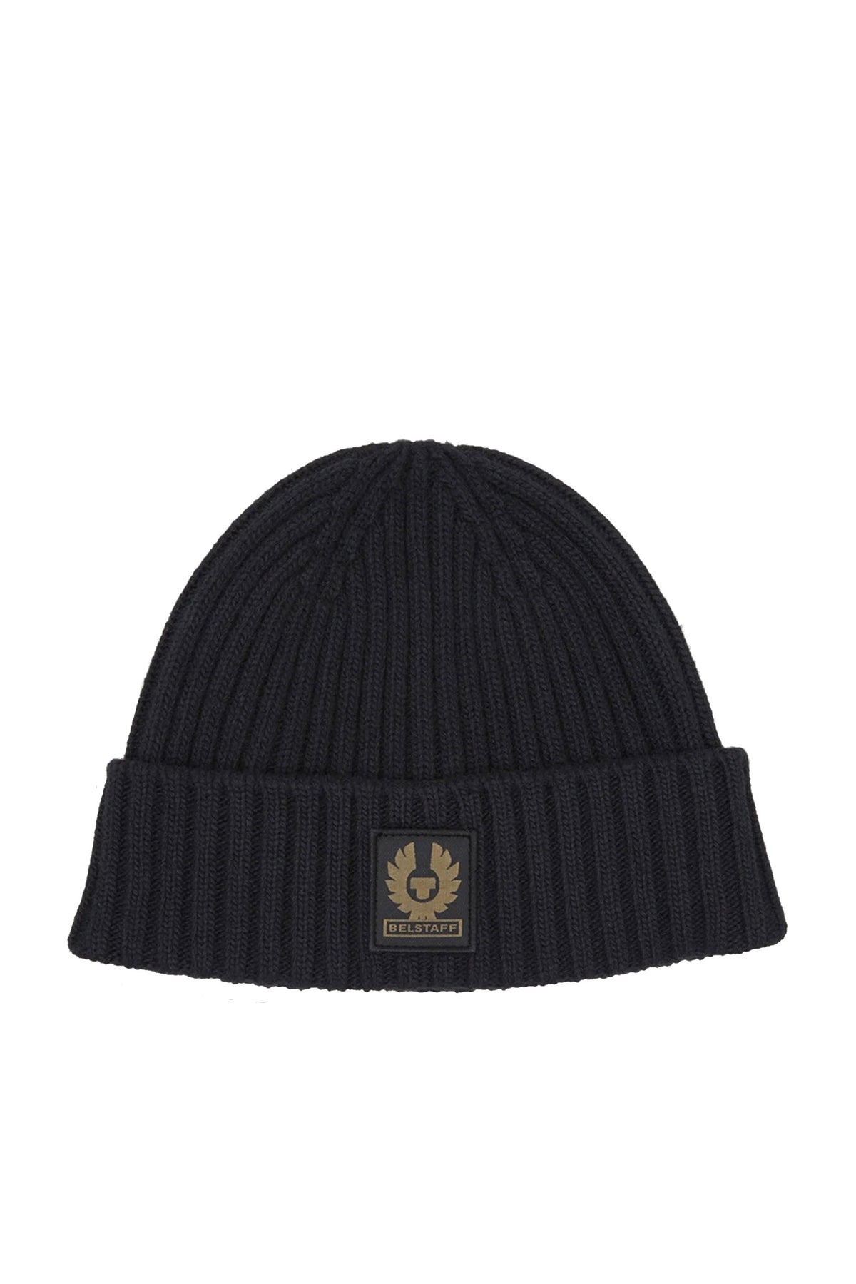 Belstaff Watch Hat With Patch Black