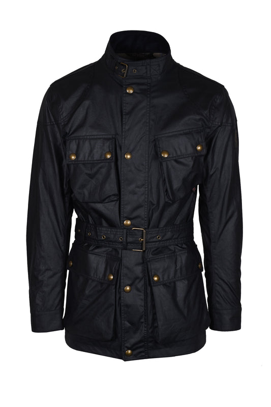 Veste cirée Belstaff Trialmaster bleu marine foncé