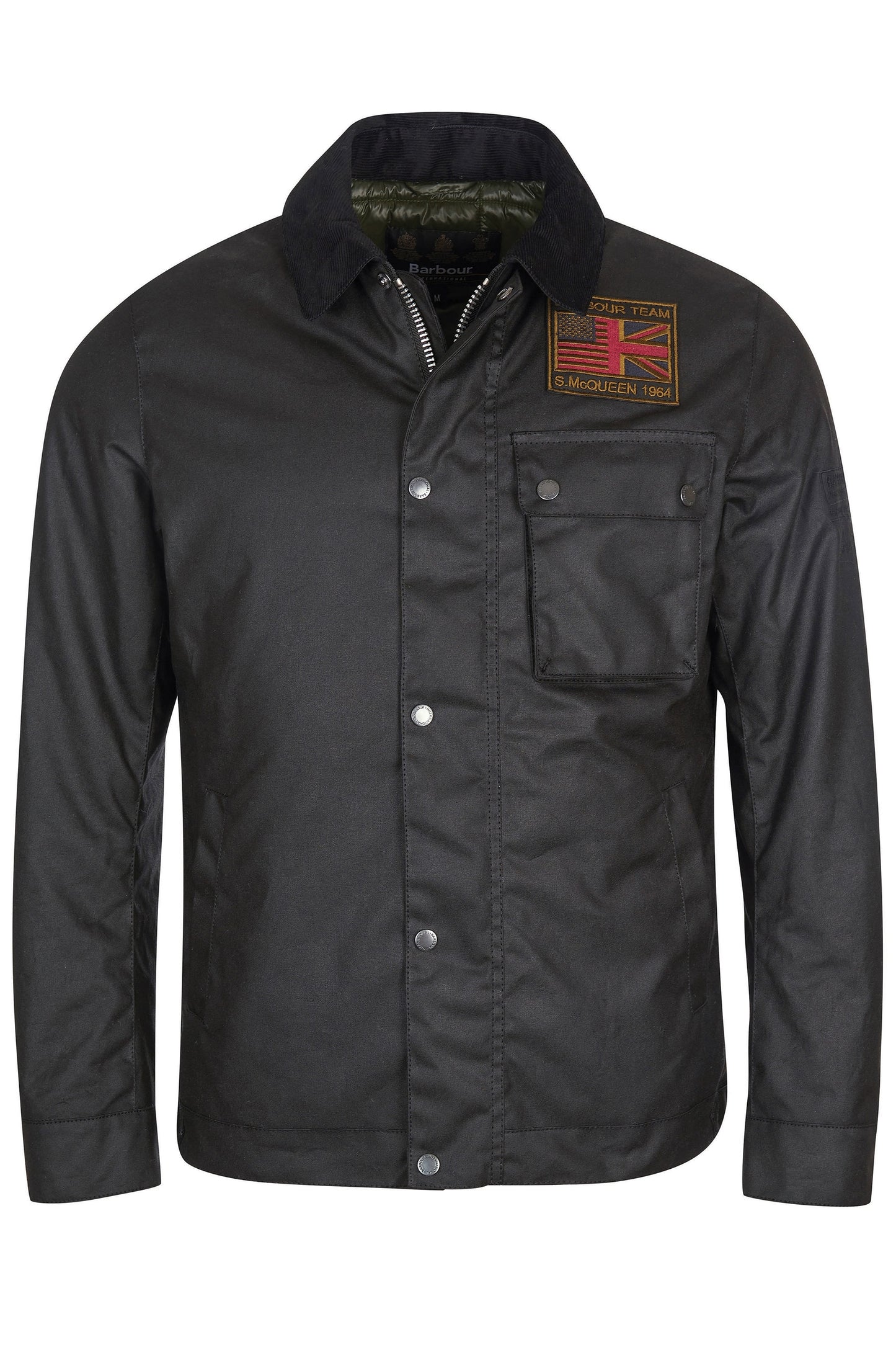 Barbour Steve McQueen Workers Wax Jacket Black
