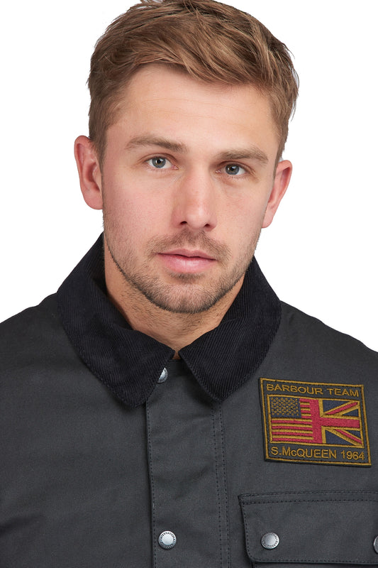 Barbour Steve McQueen Workers Wax Jacket Black