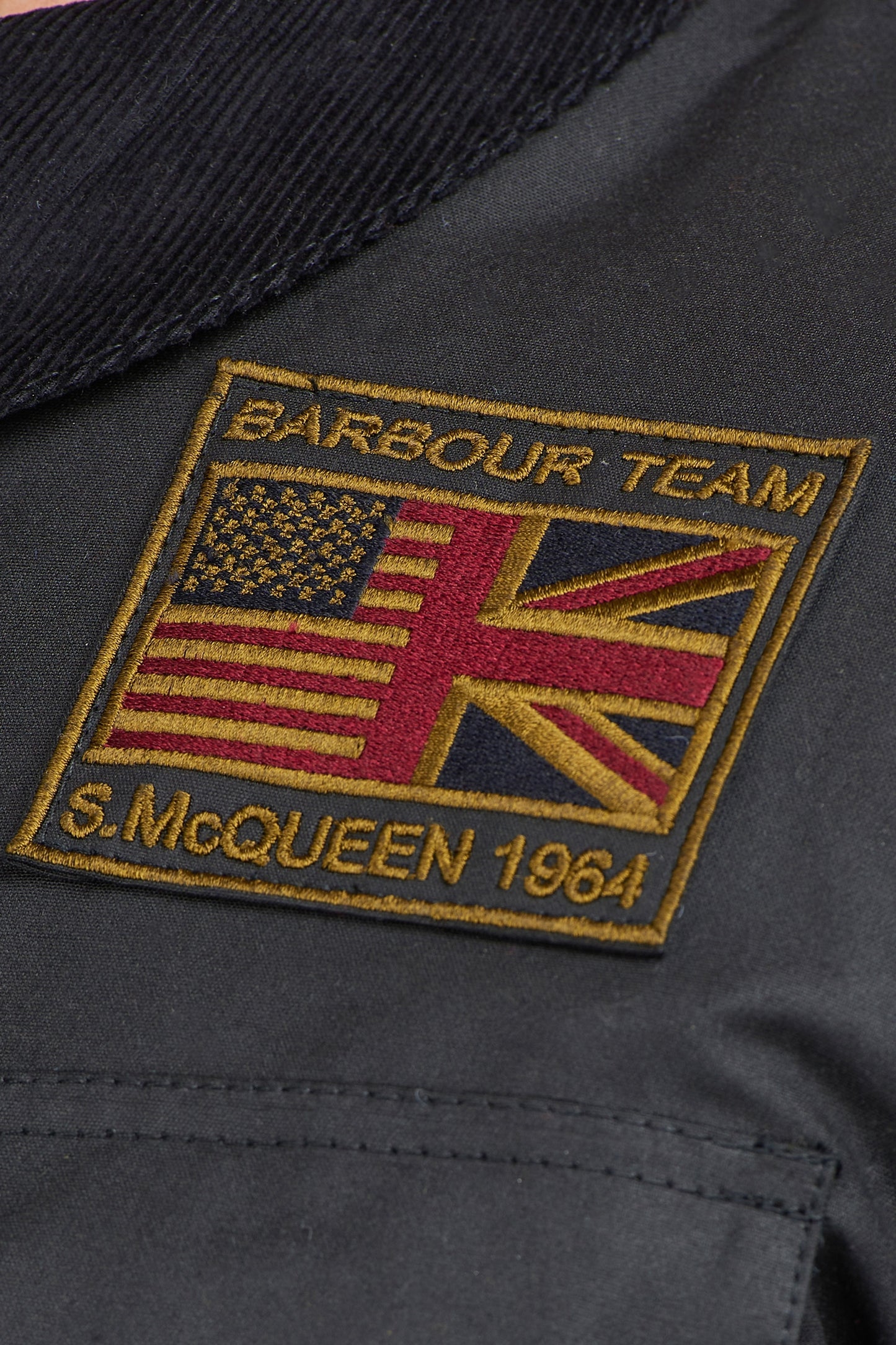 Barbour Steve McQueen Workers Wax Jacket Black