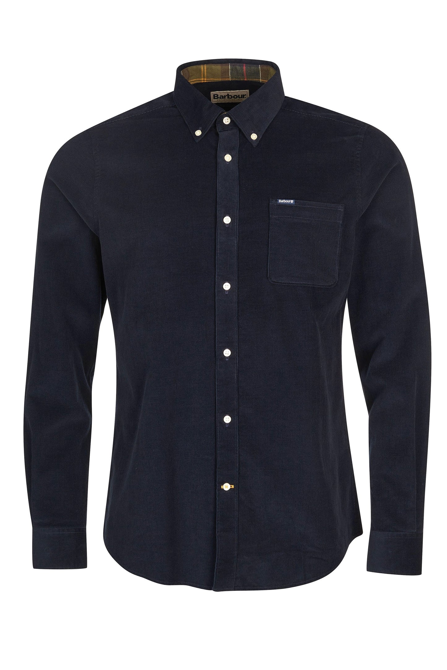 Barbour Ramsey Tailored Shirt Navy Barbour Michael Stewart Menswear  Shirts