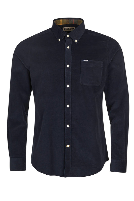 Barbour Ramsey Tailored Shirt Navy Barbour Michael Stewart Menswear  Shirts