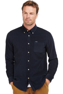 Barbour Ramsey Tailored Shirt Navy Barbour Michael Stewart Menswear  Shirts
