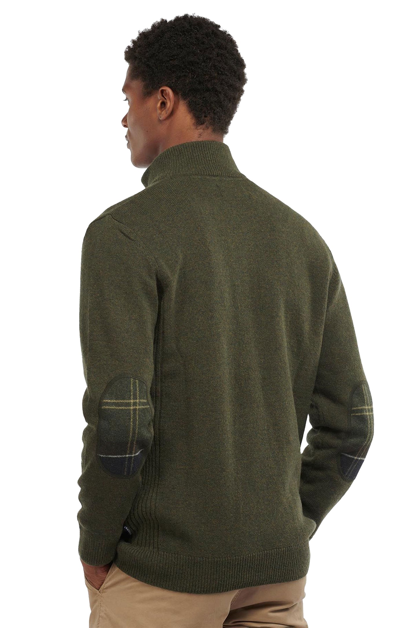 Barbour Holden Half Zip Jumper Maglieria Oliva