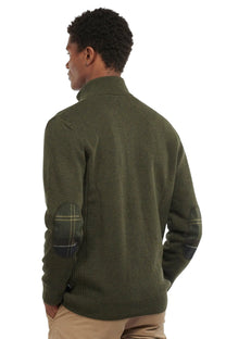 Barbour Holden Half Zip Jumper Knitwear Olive Barbour