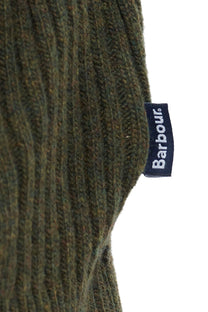 Barbour Holden Half Zip Jumper Knitwear Olive Barbour