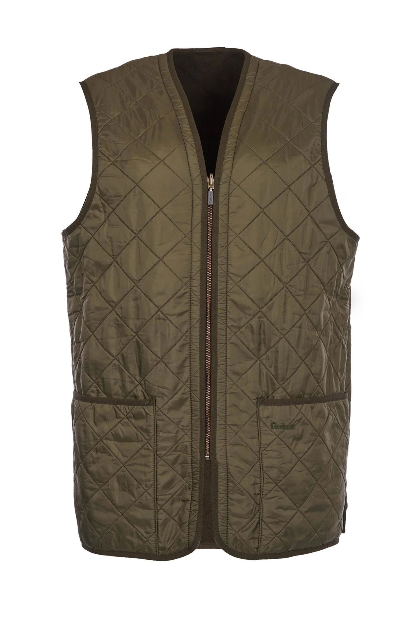 Barbour Polarquilt Gilet in fodera oliva