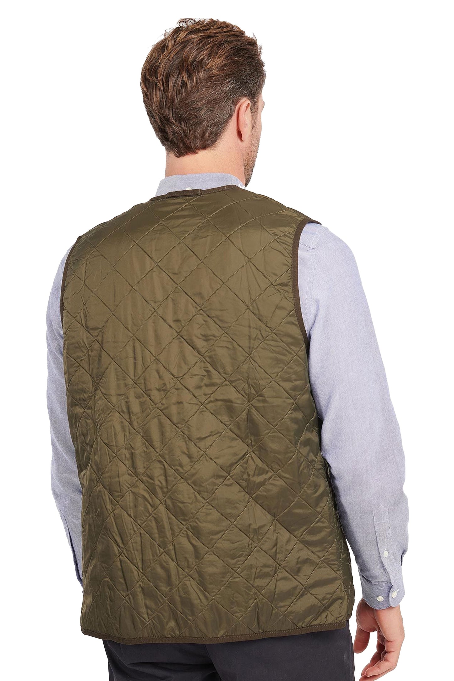 Barbour Polarquilt Gilet in fodera oliva