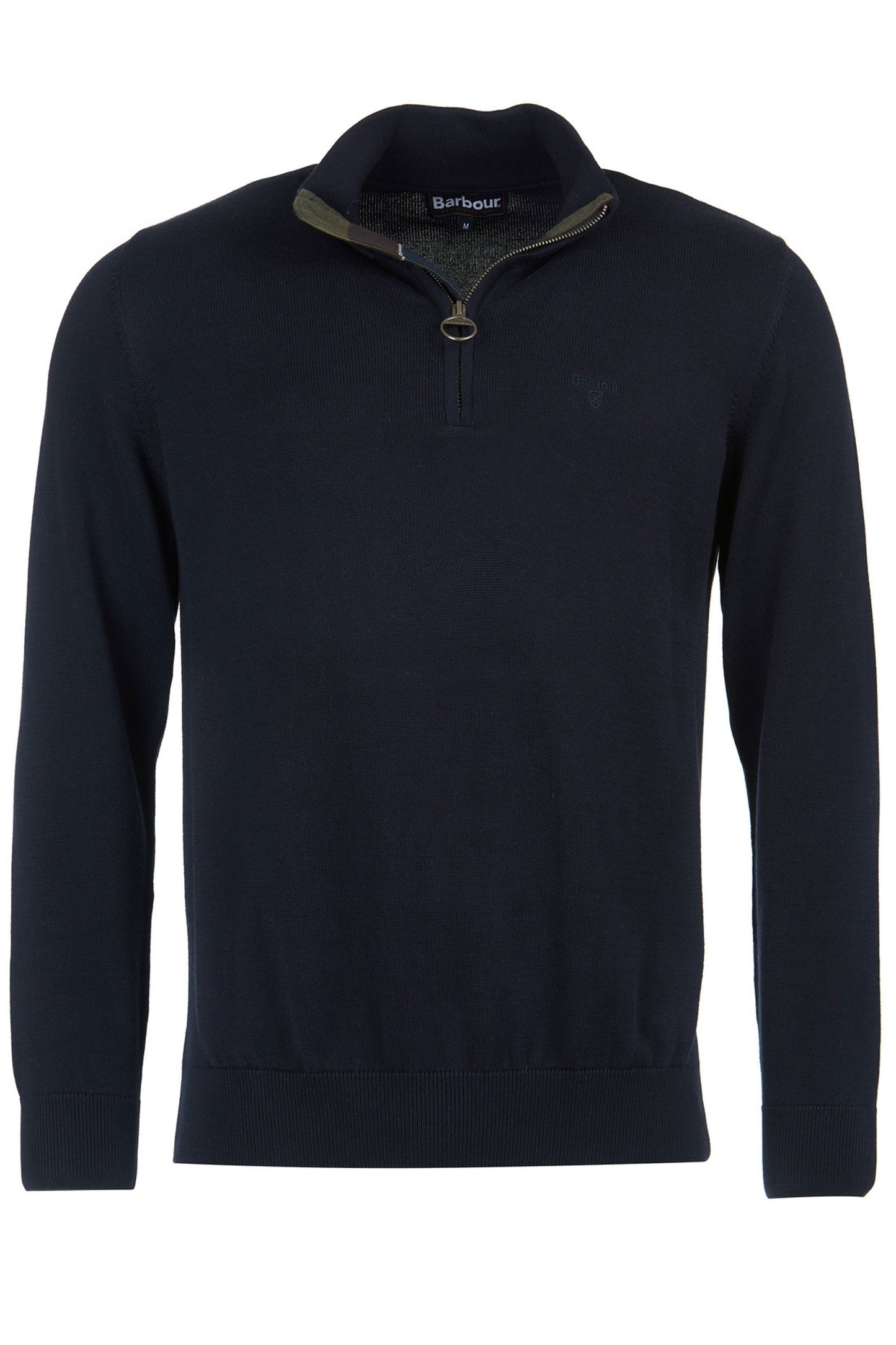Barbour Cotton Half Zip Knitwear Navy