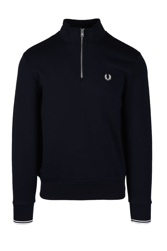 Fred Perry Half Zip Sweatshirt Navy